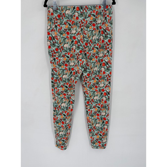 Duluth Trading Co Women's Leggings Size L All Over Green Garden Vegetable Print - Picture 8 of 11